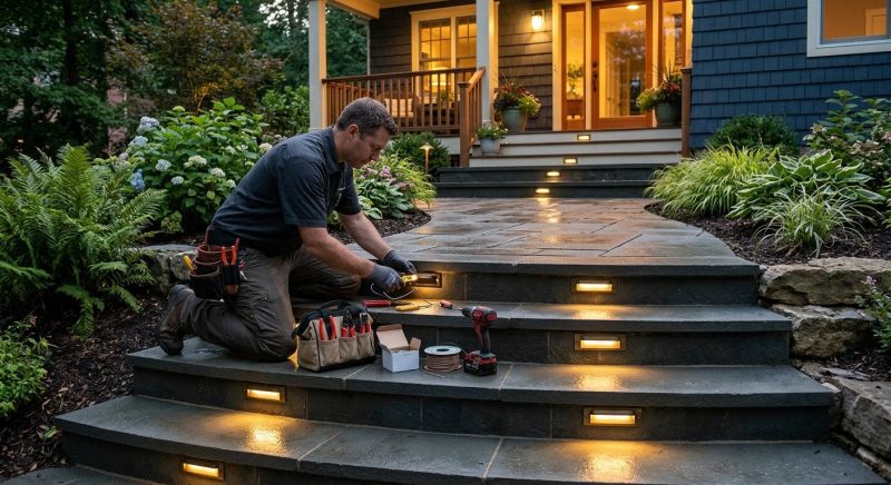 Step Lighting Installation in Littleton, CO