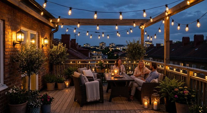 Terrace Lighting Installation in Olathe, KS