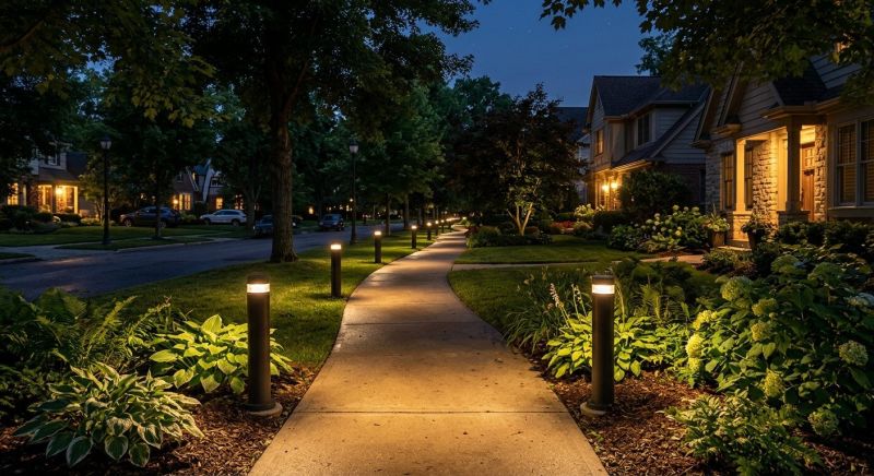 Sidewalk Lighting Installation in Littleton, CO